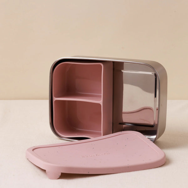 KUMO BENTO ICE PINK TERRAZO קופסת אוכל נירוסטה