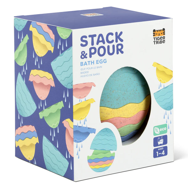Stack & Pour – ביצת אמבטיה לערימה ומזיגה