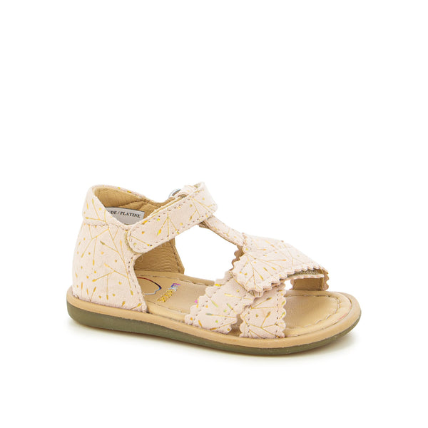 Tity Cross leather sandals