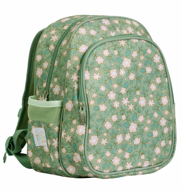 A little lovely company kids' backpack תיק גב Blossoms - sage