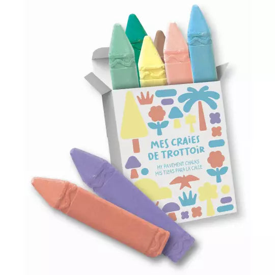 סט אמנות עם גיר ושבלונות