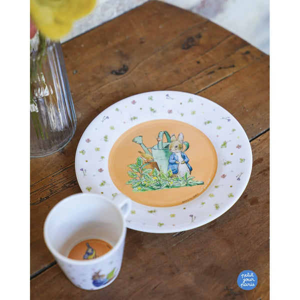 צלחת כתומה פיטר הארנב (קוטר 20)