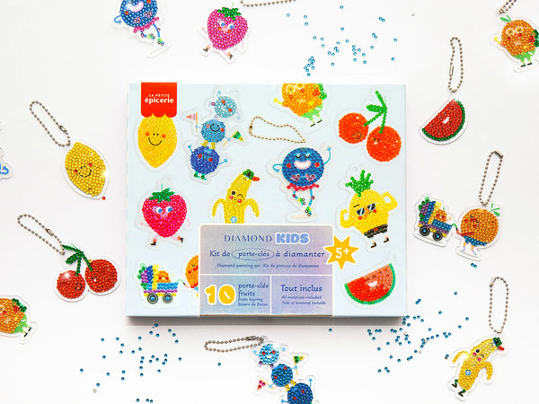 ערכת ציור יהלום לילדים - מחזיק מפתחות