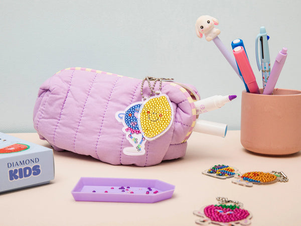 ערכת ציור יהלום לילדים - מחזיק מפתחות