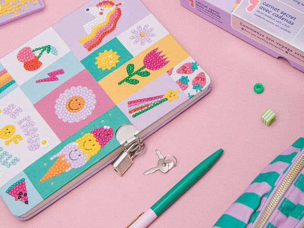 ערכת ציור יהלום לילדים - מחברת סודית