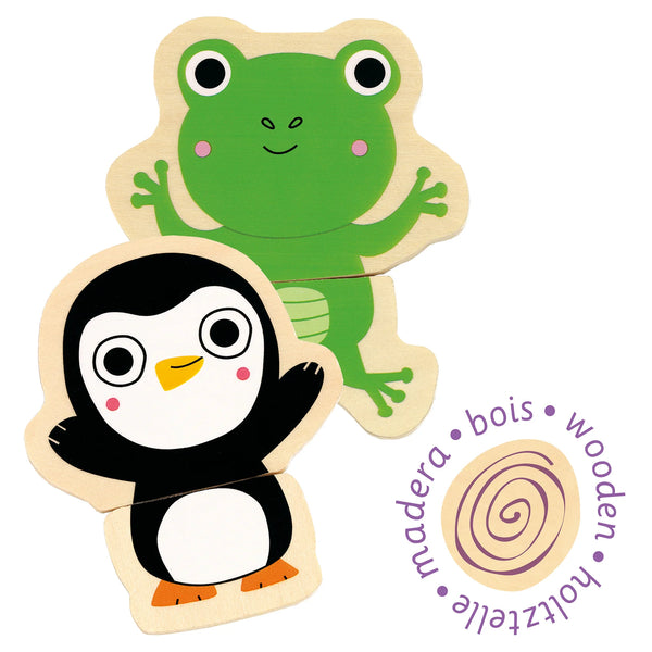 מגנטים עץ - זוגות קוקו