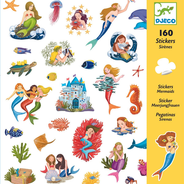 יצירה 160 מדבקות - בנות הים