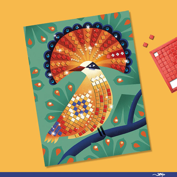 יצירה מוזאיקה נצנצים-ג'ונגל