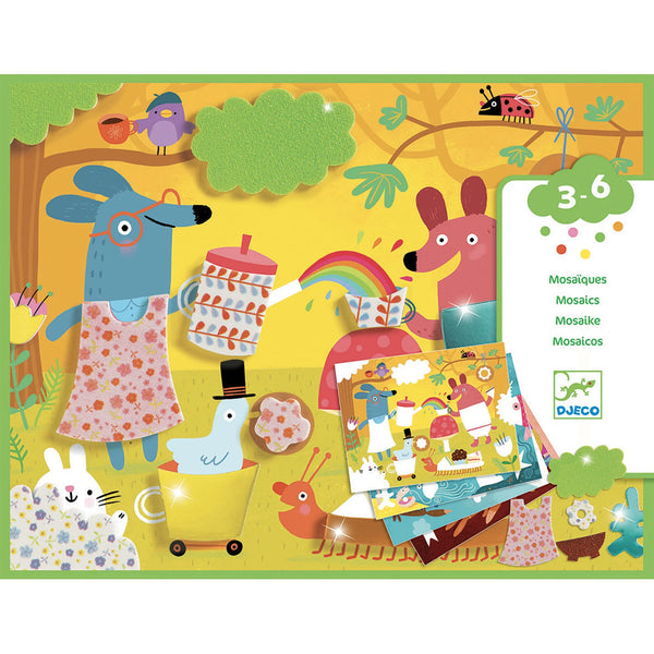 יצירה לקטנים - הדבקה חיות מבלות