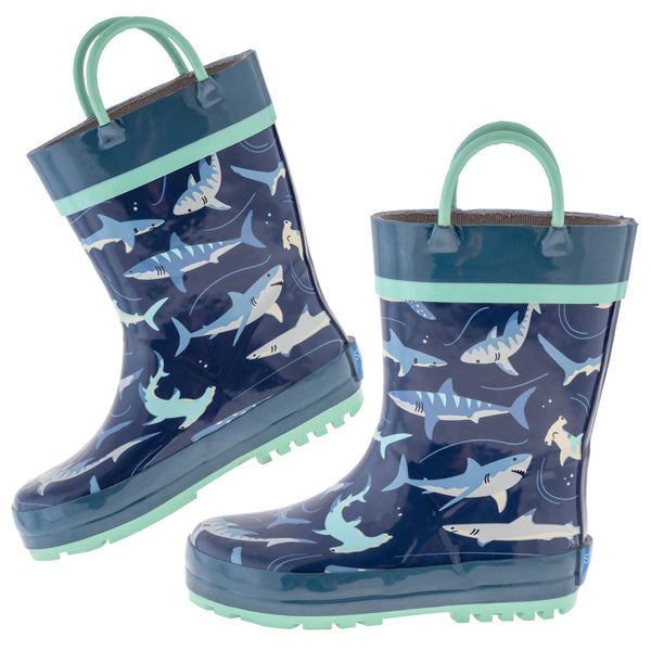 Rain boots Sharks