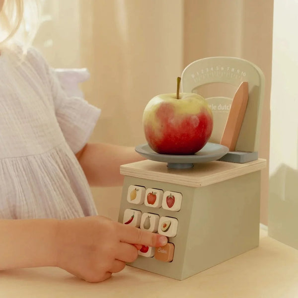 משקל עץ קטן בצבע מנטה